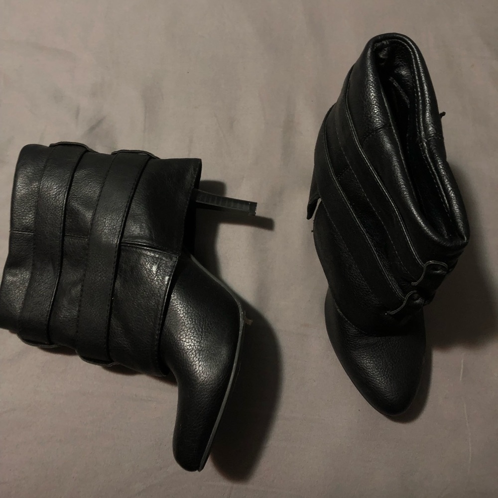 Heeled Black Boots